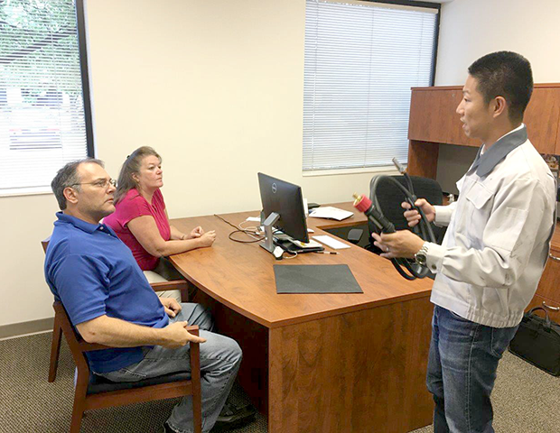 Coordination with Tokin America subsidiary in Ohio, U.S.A.